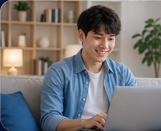 Cliente utilizando serviços digitais